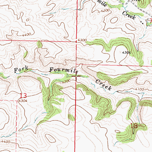 Topographic Map of 07S40E18BBBC01 Spring, MT