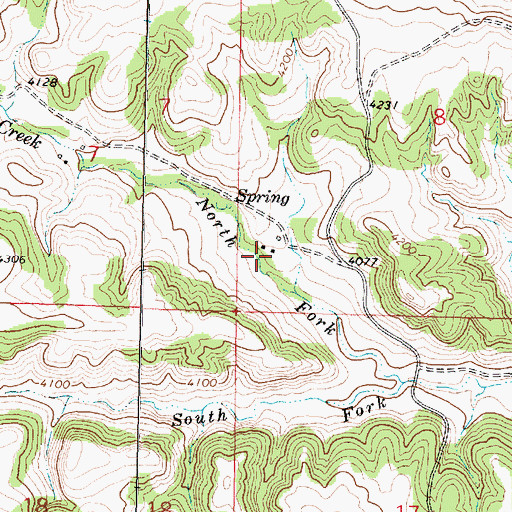 Topographic Map of 07S40E08CCBD01 Well, MT