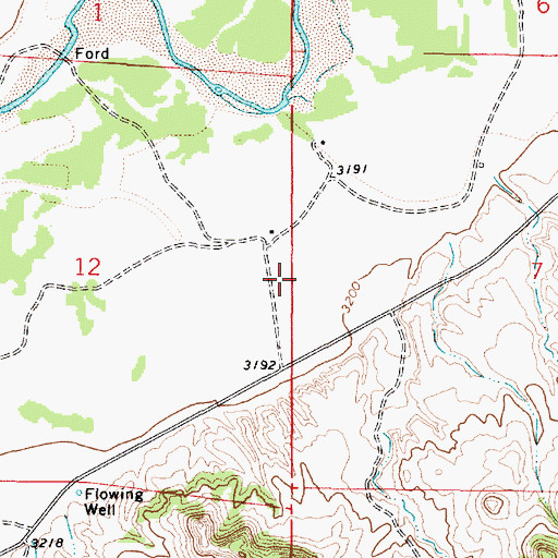 Topographic Map of 07S49E12AD__01 Well, MT