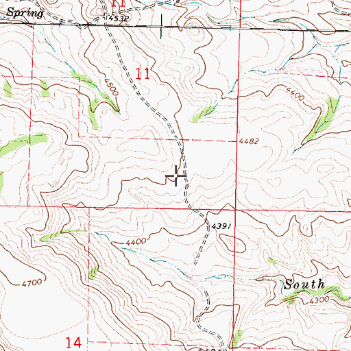 Topographic Map of 07S39E11DDB_01 Well, MT