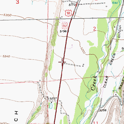 Topographic Map of 07S20E02CCAD01 Well, MT