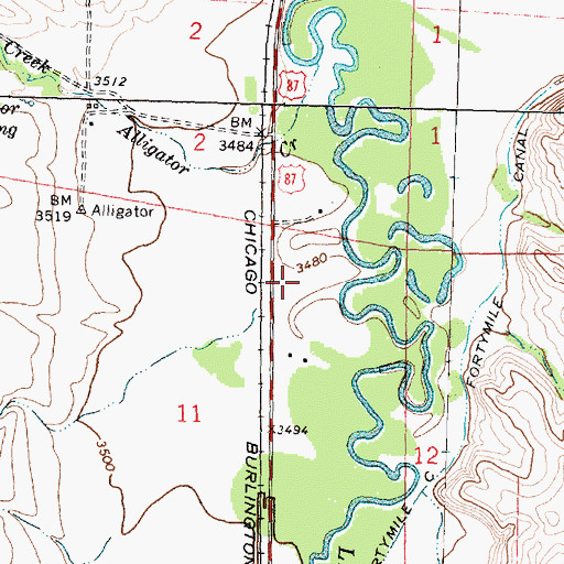 Topographic Map of 07S35E11ACAD01 Well, MT
