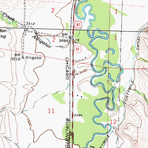 Topographic Map of 07S35E11ACAA02 Well, MT