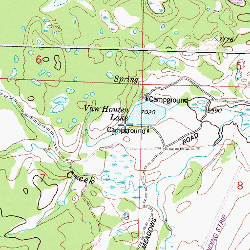 Topographic Map of 07S15W07AADD01 Spring, MT
