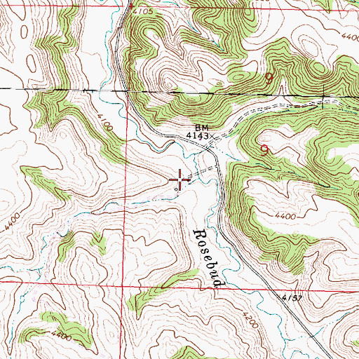 Topographic Map of 07S39E09CBA_01 Well, MT