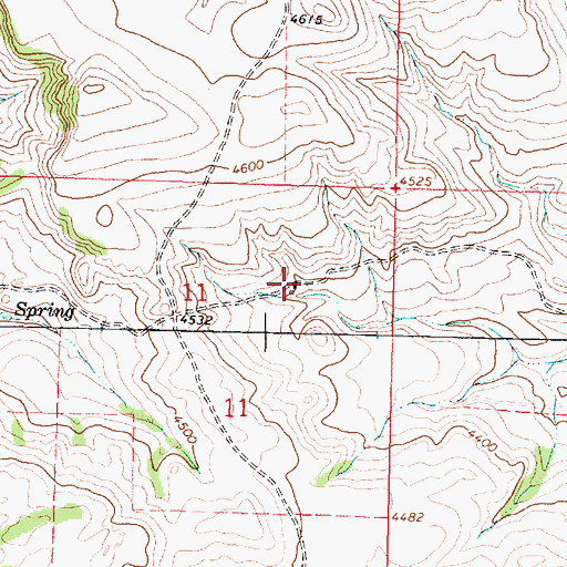 Topographic Map of 07S39E11AAC_01 Well, MT