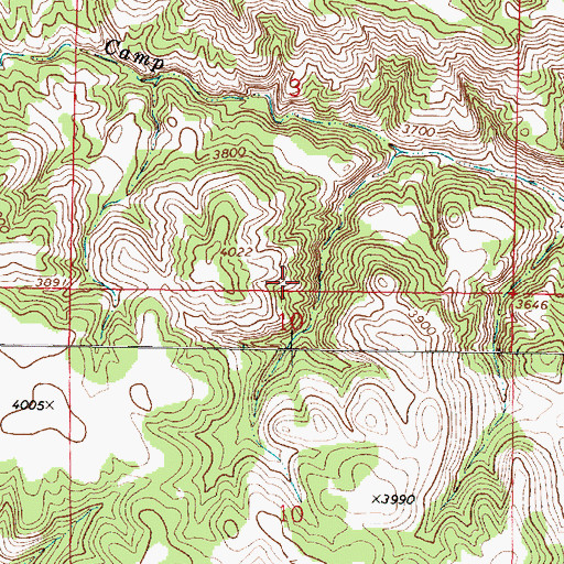 Topographic Map of 07S45E04CCCC01 Well, MT