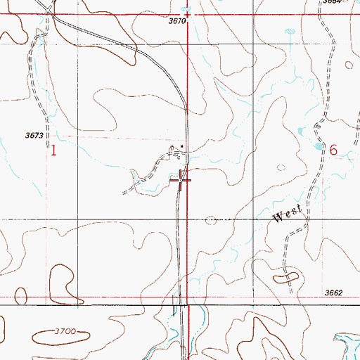 Topographic Map of 07S55E01ADD_01 Well, MT