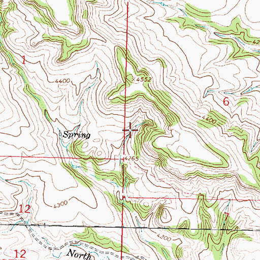 Topographic Map of 07S39E01DCA_01 Well, MT