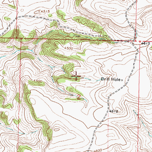 Topographic Map of 07S39E02BDAD01 Spring, MT