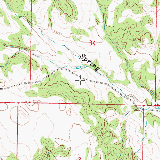 Topographic Map of 06S41E34CDAA02 Well, MT
