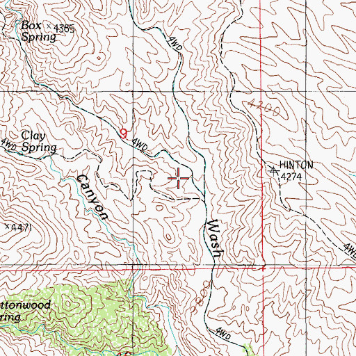Topographic Map of Mine Canyon, AZ
