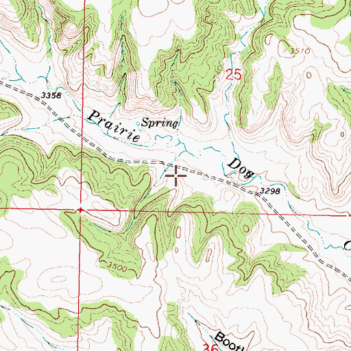 Topographic Map of 06S41E25CDAC01 Well, MT
