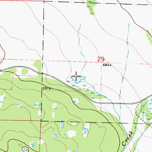 Topographic Map of 06S15W30DBBC01 Well, MT