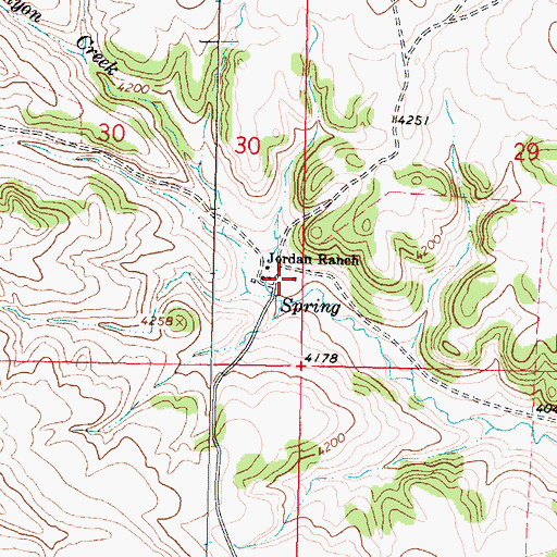Topographic Map of 06S40E30DDAA02 Well, MT