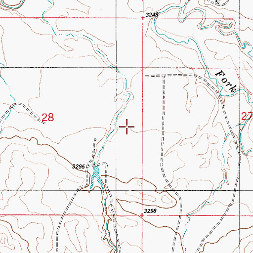 Topographic Map of 06S54E28DAA_01 Well, MT