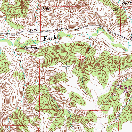Topographic Map of 06S44E30____01 Well, MT