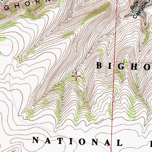 Topographic Map of 06S30E24DCD_01 Spring, MT
