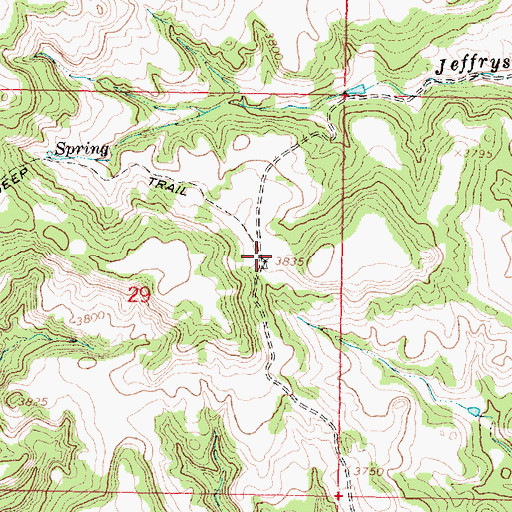 Topographic Map of 06S41E29ADCA01 Well, MT