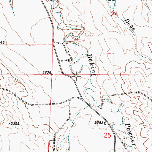 Topographic Map of 06S50E24CC__01 Well, MT