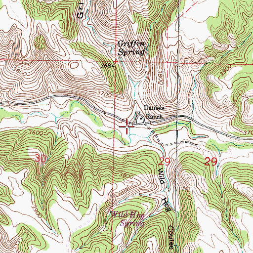Topographic Map of 06S44E29BCBD01 Well, MT