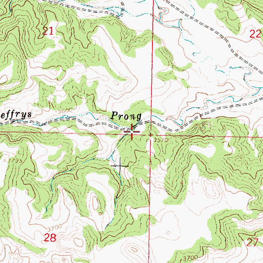 Topographic Map of 06S41E21DDDC01 Well, MT