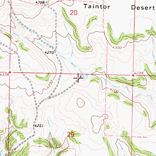 Topographic Map of 06S40E29ABBA01 Well, MT