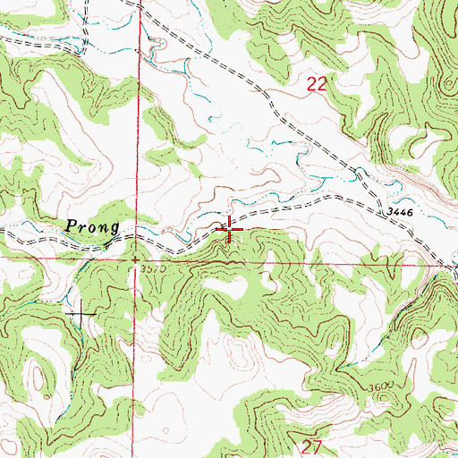 Topographic Map of 06S41E22CDCB01 Well, MT