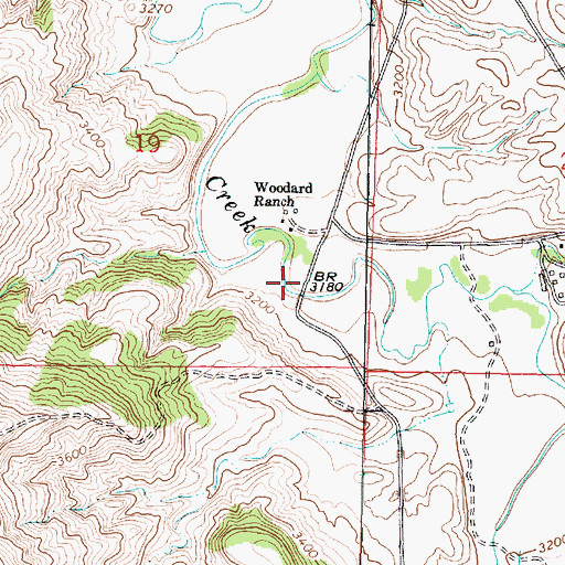 Topographic Map of 06S43E19DDBA01 Well, MT