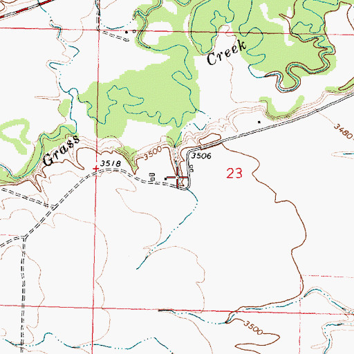 Topographic Map of 06S35E23BDAD01 Well, MT