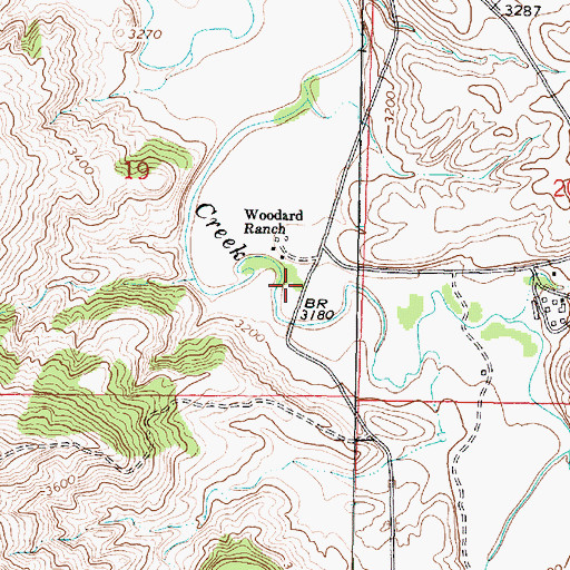 Topographic Map of 06S43E19DACD01 Well, MT