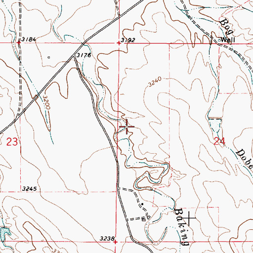 Topographic Map of 06S50E21ACDA01 Well, MT