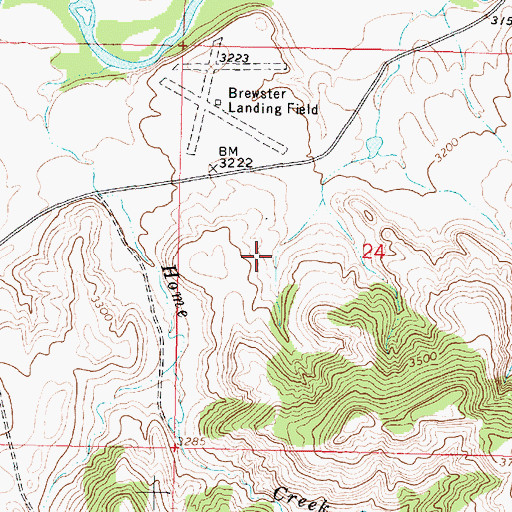 Topographic Map of 06S43E07DBCA01 Well, MT