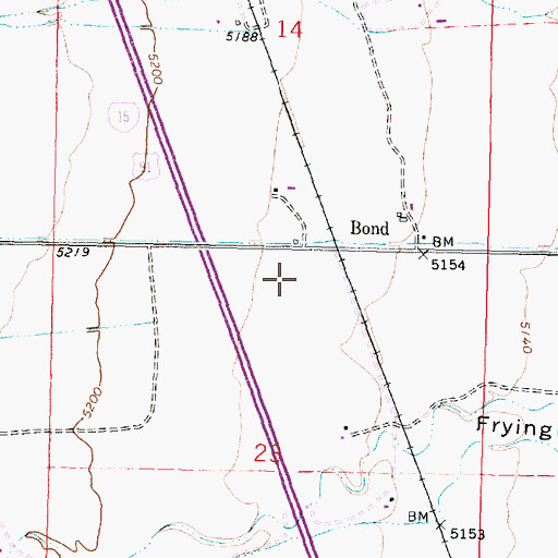 Topographic Map of 06S09W23ABB_01 Well, MT