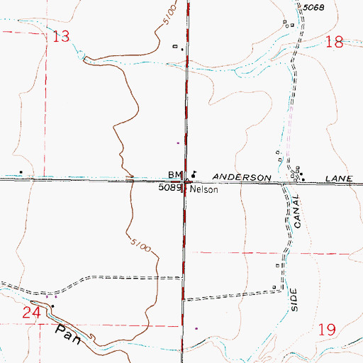 Topographic Map of 06S08W18CCC_02 Well, MT