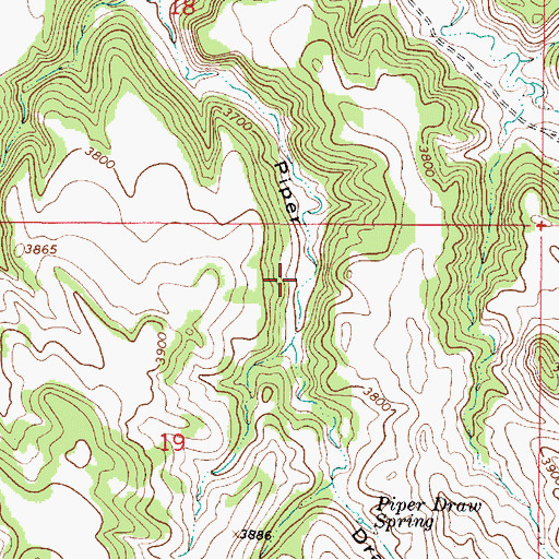 Topographic Map of 06S38E24ADAC01 Well, MT