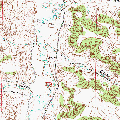 Topographic Map of 06S39E20ABD_01 Well, MT