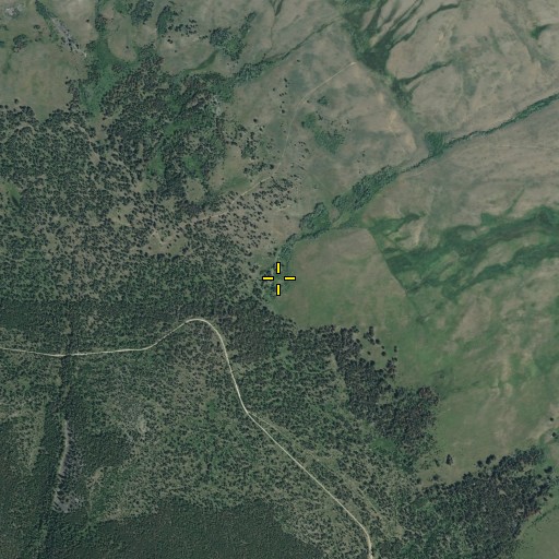 Aerial/Satellite Image of 06S13W15CCCD01 Spring, MT