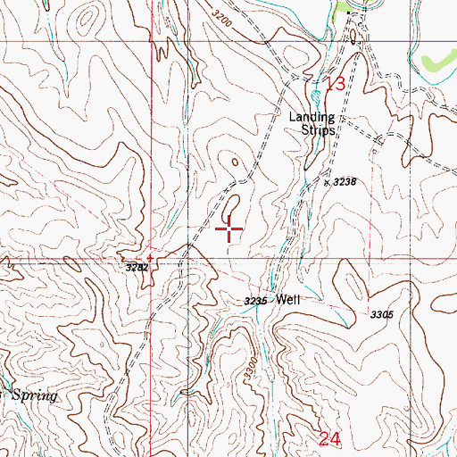 Topographic Map of 06S53E13CD__01 Well, MT