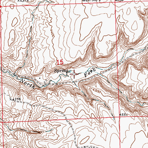 Topographic Map of 06S24E15DB__01 Spring, MT