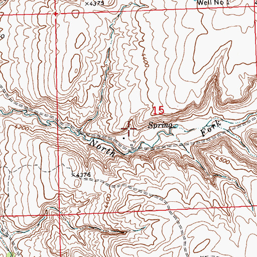 Topographic Map of 06S24E15CA__01 Spring, MT
