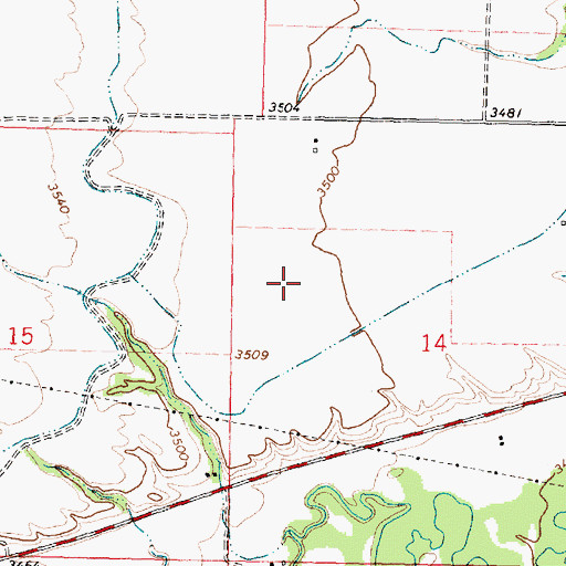 Topographic Map of 06S35E14BC__01 Well, MT