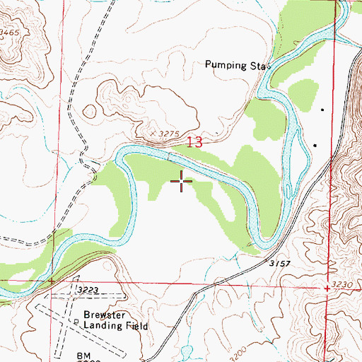 Topographic Map of 06S42E13DBCC01 Well, MT
