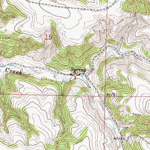 Topographic Map of 06S39E15DDBC01 Well, MT