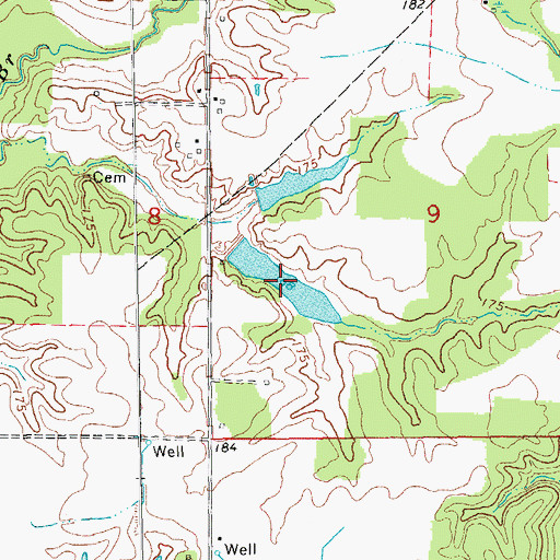 Topographic Map of Dudley Lake, AR