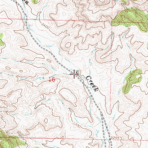 Topographic Map of 06S42E16ACDA01 Well, MT