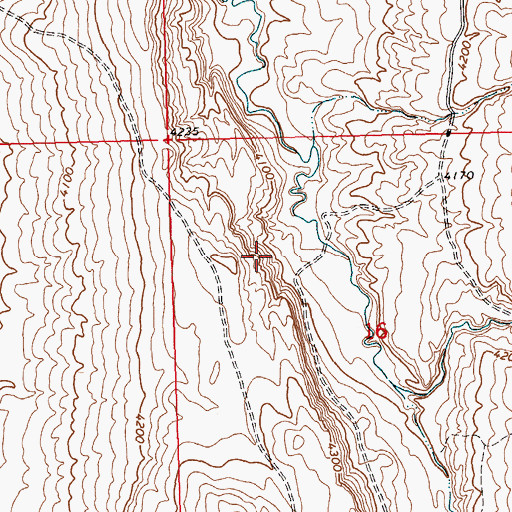 Topographic Map of 06S24E16BD__01 Spring, MT