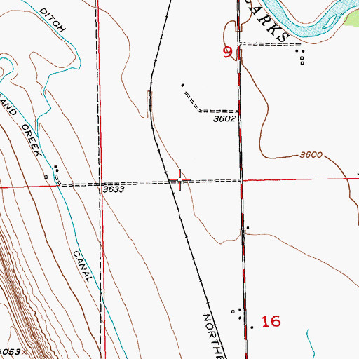 Topographic Map of 06S23E09CDCD01 Well, MT
