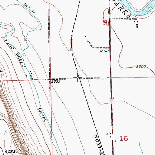 Topographic Map of 06S23E09CDCC01 Well, MT