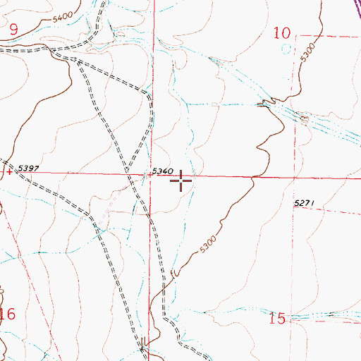 Topographic Map of 06S09W15BBAB01 Well, MT
